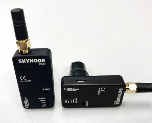 SkyNode RDM micro-receiver - the micro-radio DMX receiver with Remote Device Management technology.